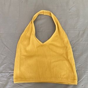 Yellow halter top